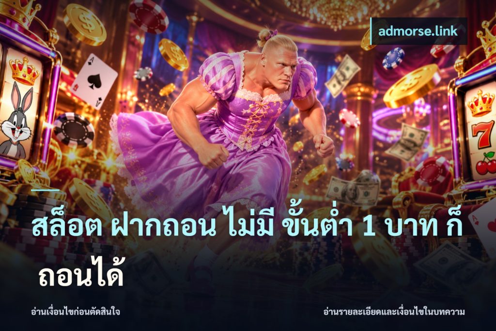 สล็อต ฝากถอน ไม่มี ขั้นต่ำ 1 บาท ก็ ถอนได้