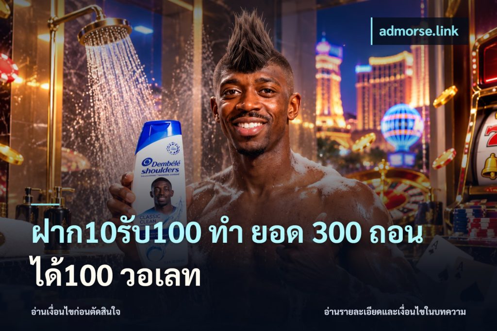 ฝาก10รับ100 ทํา ยอด 300 ถอนได้100 วอเลท