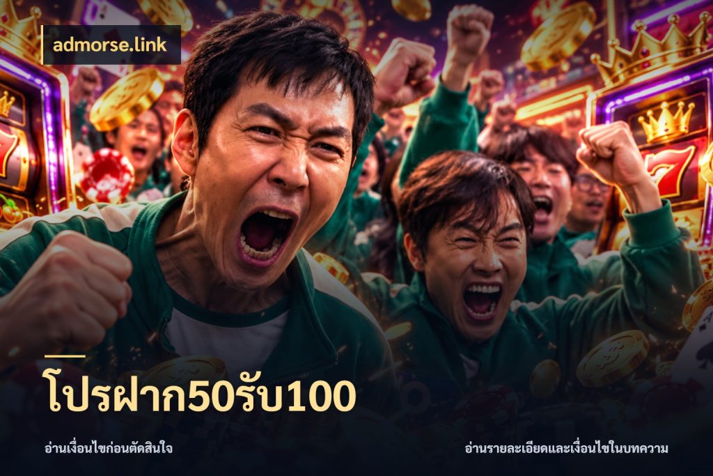 โปรฝาก50รับ100 admorse.link เครดิตกับรูปแบบโปรที่ตรงใจ