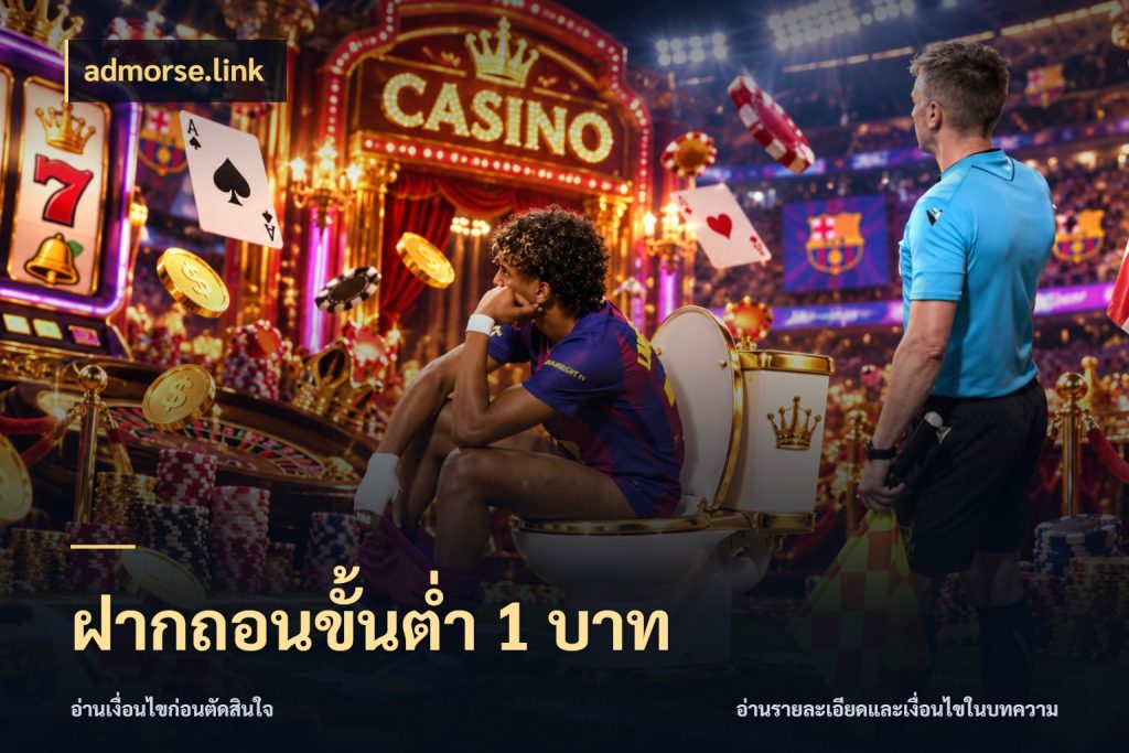 ฝากถอนขั้นต่ำ 1 บาท จัดจังหวะสนุกให้เข้ากับงบที่ตั้งไว้ ในมุม admorse.link
