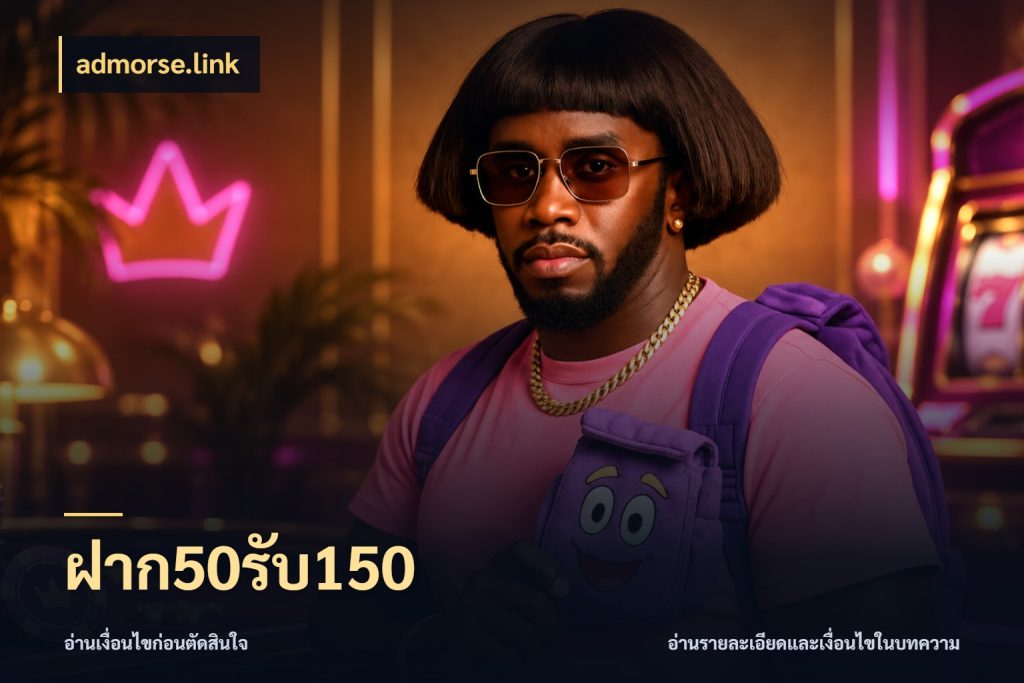 ฝาก50รับ150 โปรยอดรับที่สายเกมสนใจ สไตล์ admorse.link
