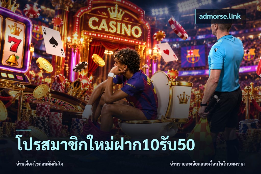 โปรสมาชิกใหม่ฝาก10รับ50
