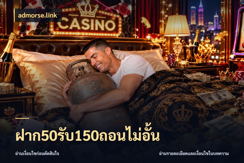 ฝาก50รับ150ถอนไม่อั้น admorse.link จับคู่โบนัสกับสไตล์เกมที่ชอบ