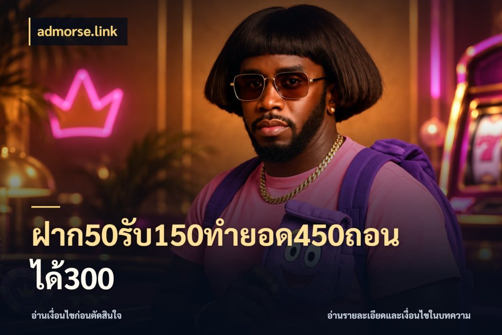 ฝาก50รับ150ทำยอด450ถอนได้300 admorse.link จุดเด่นของเครดิตที่คนชอบเกมอยากรู้