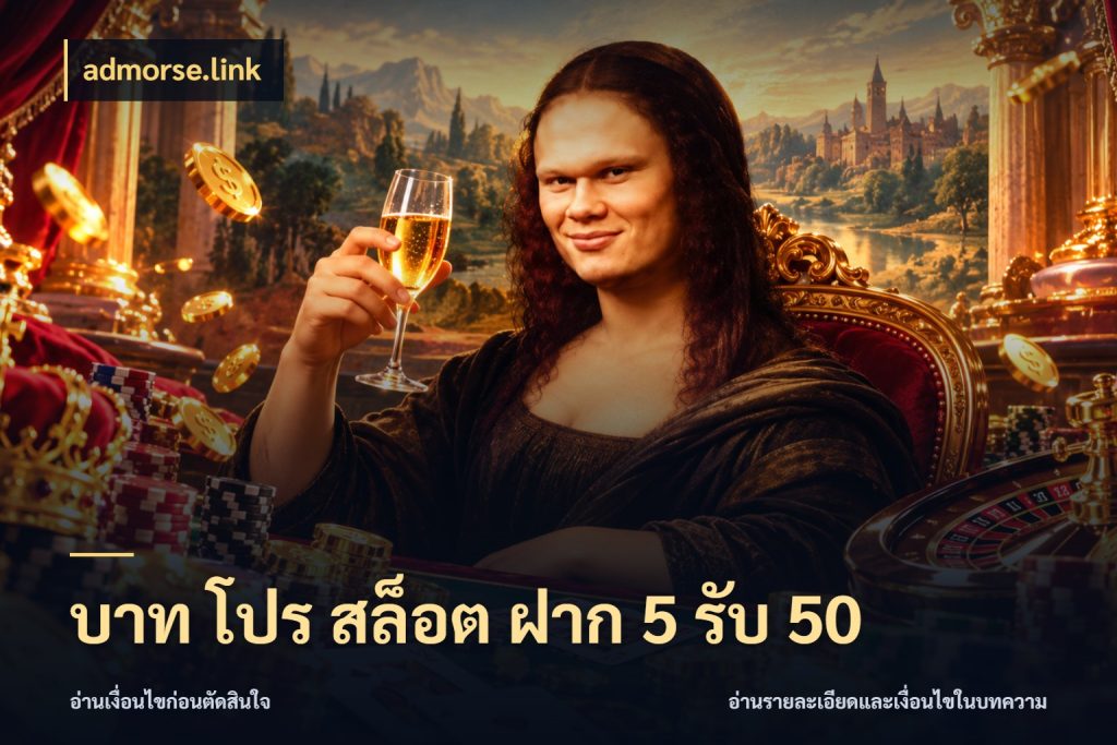 บาท โปร สล็อต ฝาก 5 รับ 50 โปรกับเกมที่ชอบเลือกให้ตรงสไตล์ ในมุม admorse.link