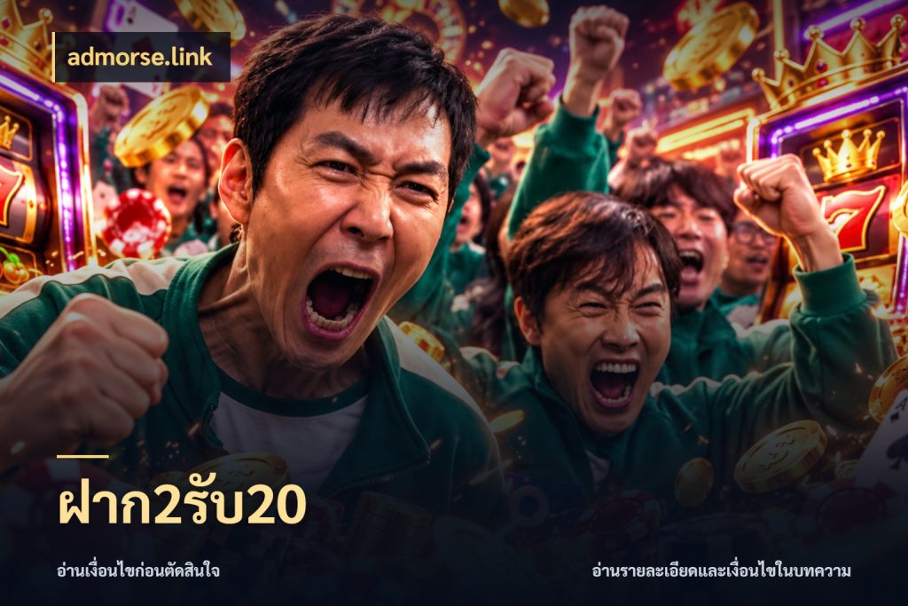 ฝาก2รับ20 รูปแบบโบนัสกับสิทธิ์ของสายเกม ในมุม admorse.link