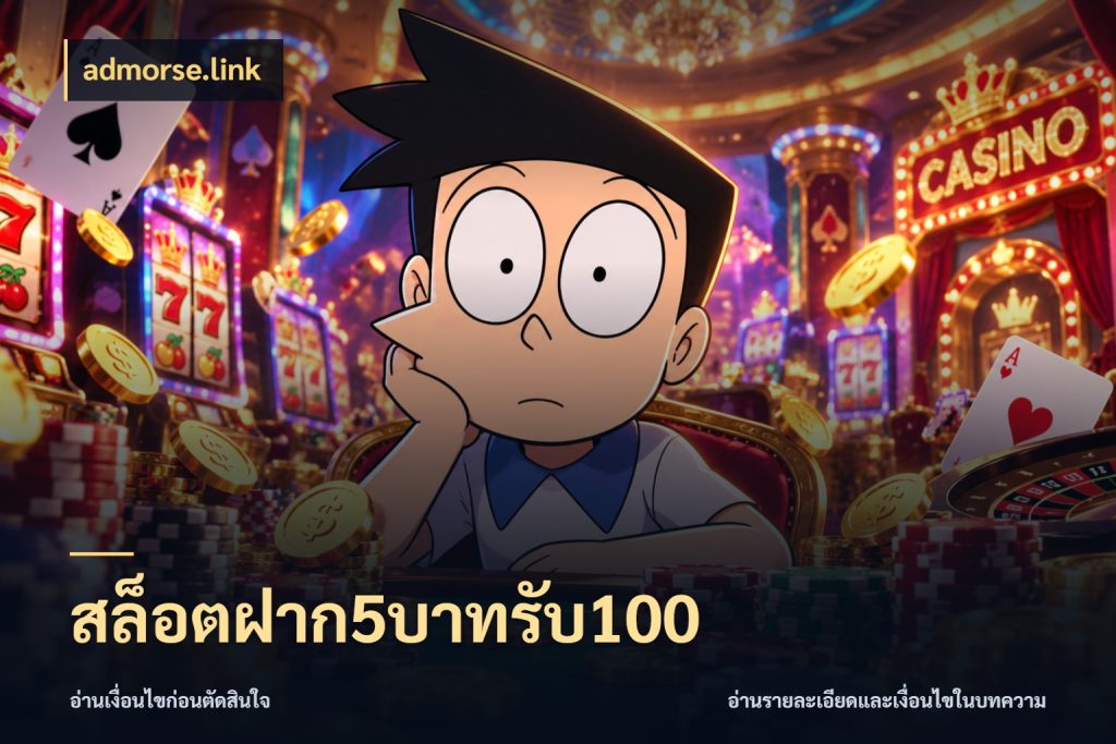 สล็อตฝาก5บาทรับ100 จับคู่โบนัสกับสไตล์เกมที่ชอบ ในมุม admorse.link