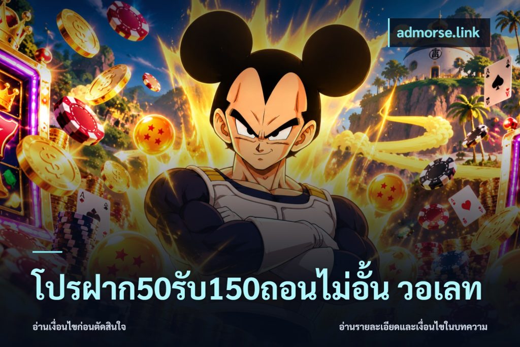 โปรฝาก50รับ150ถอนไม่อั้น วอเลท