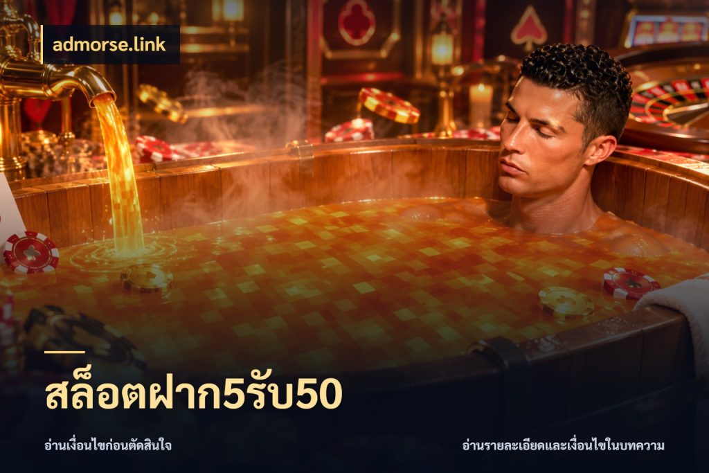 สล็อตฝาก5รับ50 ยอดฝากและยอดรับในมุมของคนชอบลุ้น กับ admorse.link