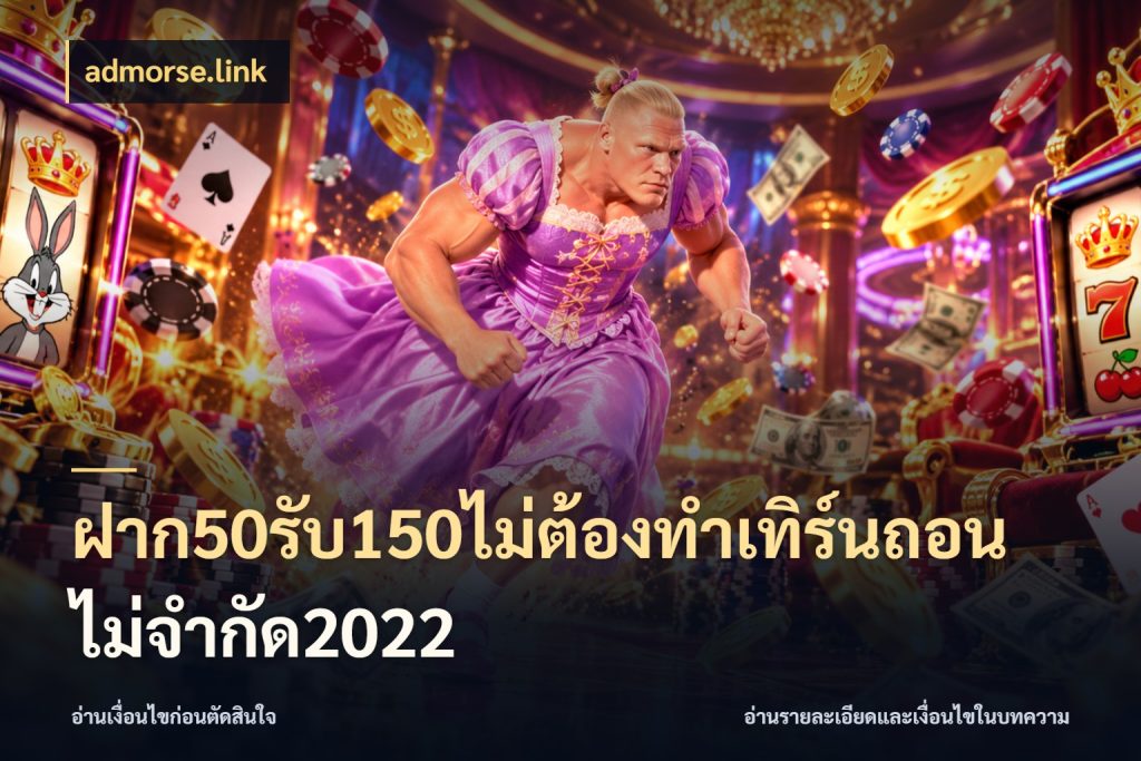 ฝาก50รับ150ไม่ต้องทําเทิร์นถอนไม่จํากัด2022 admorse.link ยอดฝากและยอดรับในมุมของคนชอบลุ้น