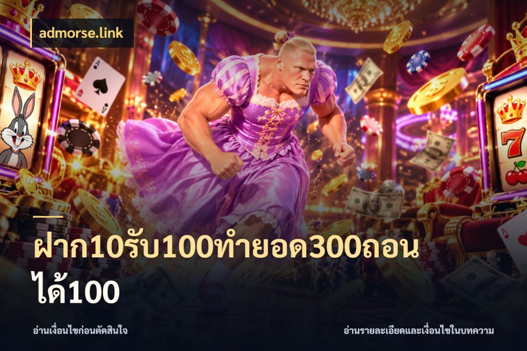 ฝาก10รับ100ทํายอด300ถอนได้100 รูปแบบโบนัสกับสิทธิ์ของสายเกม สไตล์ admorse.link