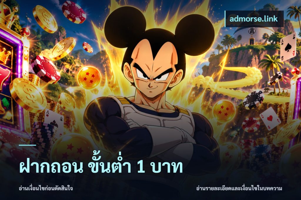 ฝากถอน ขั้นต่ำ 1 บาท