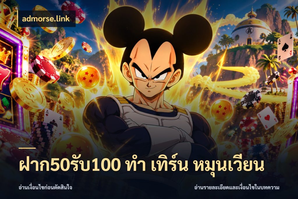 ฝาก50รับ100 ทํา เทิร์น หมุนเวียน โปรกับเกมที่ชอบเลือกให้ตรงสไตล์ สไตล์ admorse.link